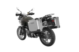 ZEGA Pro Koffersystem für BMW F800GS/ F700GS/ F650GS (Twin)      Volumen 31/38, Farbe Kofferträger Silber, Farbe And-Black