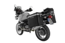 ZEGA Pro Koffersystem "And-Black" 38/45 Liter mit Edelstahlträger für BMW R1150GS/ R1150GS Adventure/ R1100GS/ R850GS