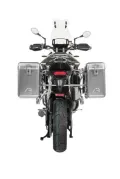 ZEGA Mundo Koffersystem für Triumph Tiger 900 Volumen 31/38, Farbe Kofferträger Schwarz, Farbe Alu Natur