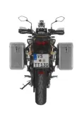 ZEGA Mundo Koffersystem für Kawasaki Versys 650 (2010-2014) Volumen 31/31, Farbe Kofferträger Schwarz, Farbe Alu Natur