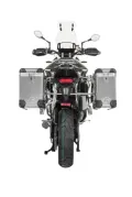 ZEGA Pro Koffersystem für Triumph Tiger 900 Volumen 31/38, Farbe Kofferträger Schwarz, Farbe Alu Natur