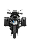 ZEGA Evo Koffersystem für Husqvarna Norden 901, KTM 890 Adventure/ 890 Adventure R/ 790 Adventure / 790 Adventure R  Volumen 31/38, Farbe Kofferträger Schwarz, Farbe And-Black