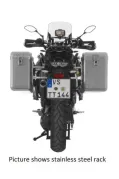 ZEGA Mundo Koffersystem für Yamaha XT1200Z/ ZE Super Ténéré   Volumen 38/45, Farbe Kofferträger Schwarz, Farbe Alu Natur