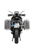 ZEGA Mundo Koffersystem für Husqvarna Norden 901, KTM 890 Adventure/ 890 Adventure R/ 790 Adventure / 790 Adventure R Volumen 31/38, Farbe Kofferträger Schwarz, Farbe Alu Natur