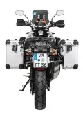 ZEGA Evo X Sondersystem für KTM 1050 Adventure/ 1090 Adventure/ 1290 Super Adventure/ 1190 Adventure/ 1190 Adventure R   Volumen 38/38, Farbe Kofferträger Silber, Farbe And-S