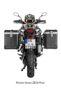 ZEGA Pro Koffersystem für Honda CRF1000L Africa Twin (2015-2017)          Volumen 38/45, Farbe Kofferträger Silber, Farbe Alu Natur