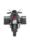 ZEGA Pro Koffersystem für Honda CRF1100L Africa Twin (-2021)            Volumen 38/45, Farbe Kofferträger Silber, Farbe And-Black