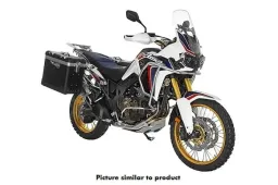 ZEGA Pro Koffersystem für Honda CRF1000L Africa Twin (2015-2017)           Volumen 38/45, Farbe Kofferträger Silber, Farbe And-S