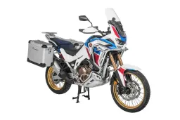 ZEGA Pro Koffersystem für Honda CRF1100L Africa Twin (2022-) / Adventure Sports          Volumen 38/45, Farbe Kofferträger Silber, Farbe Alu Natur