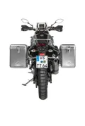 ZEGA Mundo Koffersystem für Yamaha Tenere 700 / World Raid    Volumen 38/45, Farbe Kofferträger Silber, Farbe Alu Natur