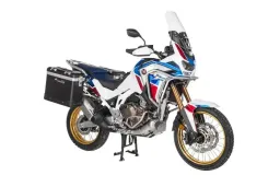 ZEGA Pro Koffersystem für Honda CRF1100L Africa Twin (2022-) / Adventure Sports       Volumen 38/45, Farbe Kofferträger Schwarz, Farbe Alu Natur