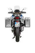 ZEGA Mundo Koffersystem für Honda CRF1100L Africa Twin (2022-) / CRF1100L Adventure Sports   Volumen 38/45, Farbe Kofferträger Schwarz, Farbe Alu Natur