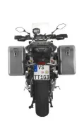 ZEGA Mundo Koffersystem  für Yamaha MT-09 Tracer (2015-2017) Volumen 31/31, Farbe Kofferträger Schwarz, Farbe Alu Natur