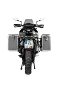 ZEGA Mundo Koffersystem für Husqvarna Norden 901, KTM 890 Adventure/ 890 Adventure R/ 790 Adventure / 790 Adventure R   Volumen 38/45, Farbe Kofferträger Schwarz, Farbe Alu Natur